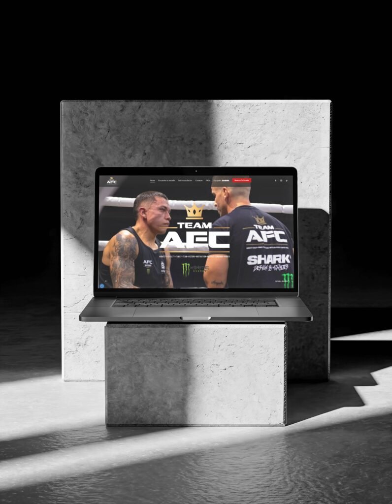 Mockup web AFC Athletes - desarrollo web en Madrid - FineWebs