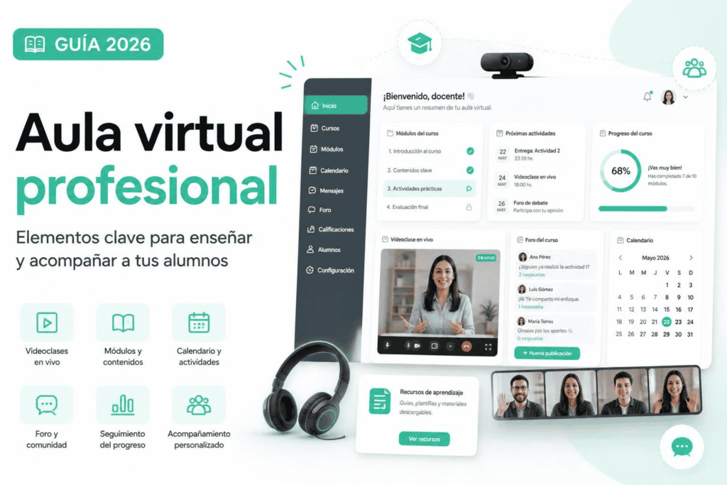 ¿Qué debe tener un aula virtual profesional?