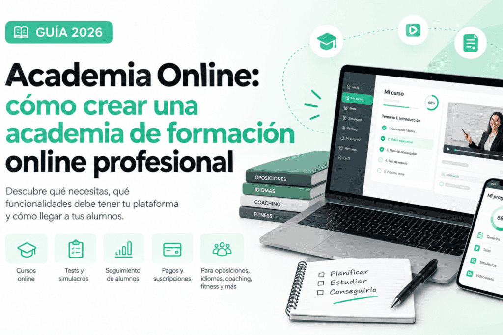 Cómo crear una academia online profesional en 2026