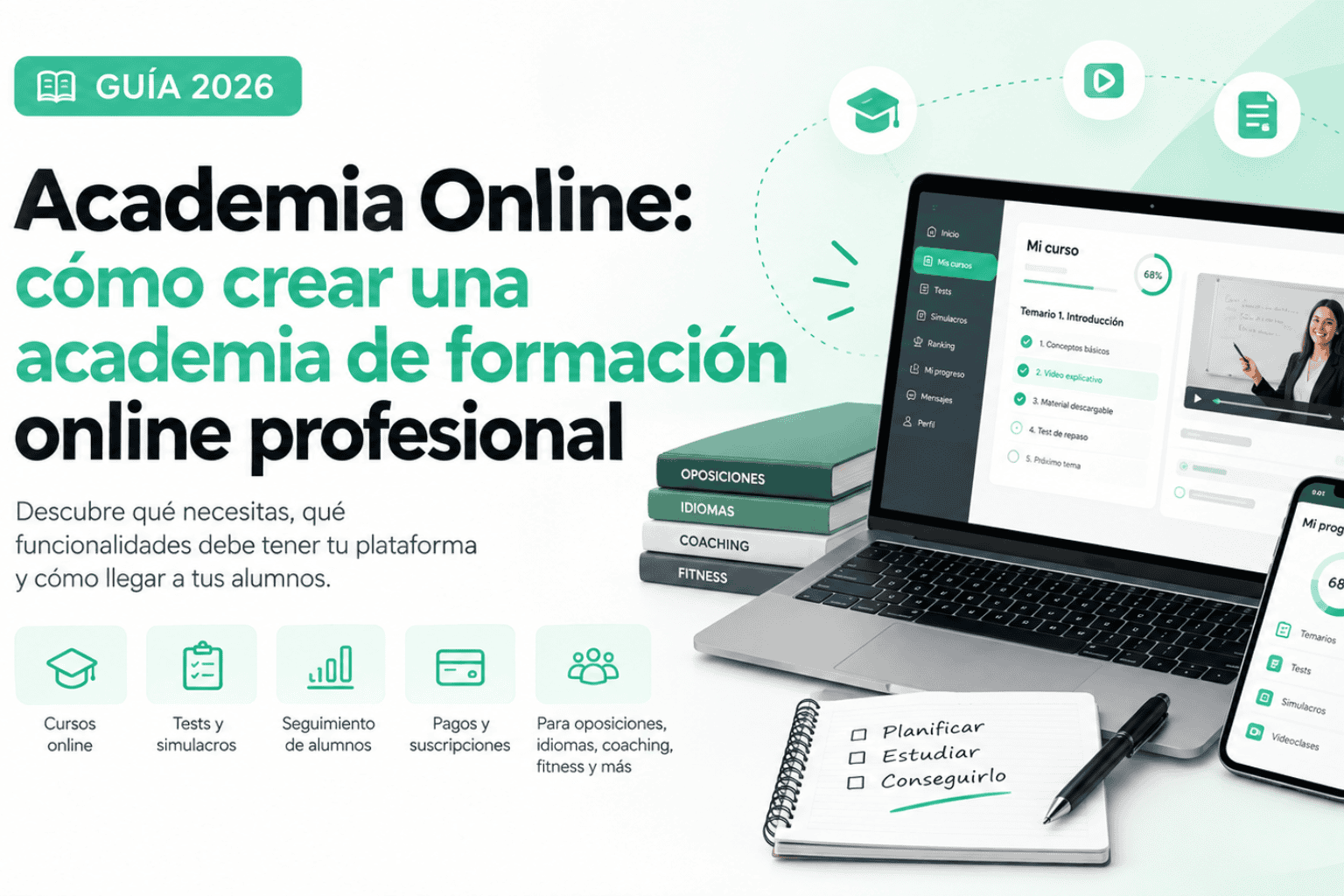 cómo crear una academia de formación online profesional en 2026